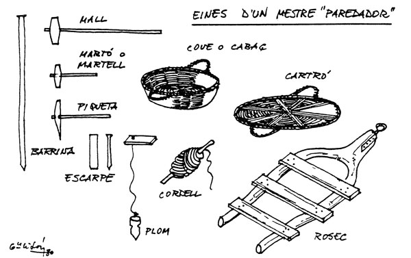 © Miguel Garcia Lison et Artur Zaragoza Catalan (dessin extrait de L'architecture vernaculaire, tome 13 (1989)