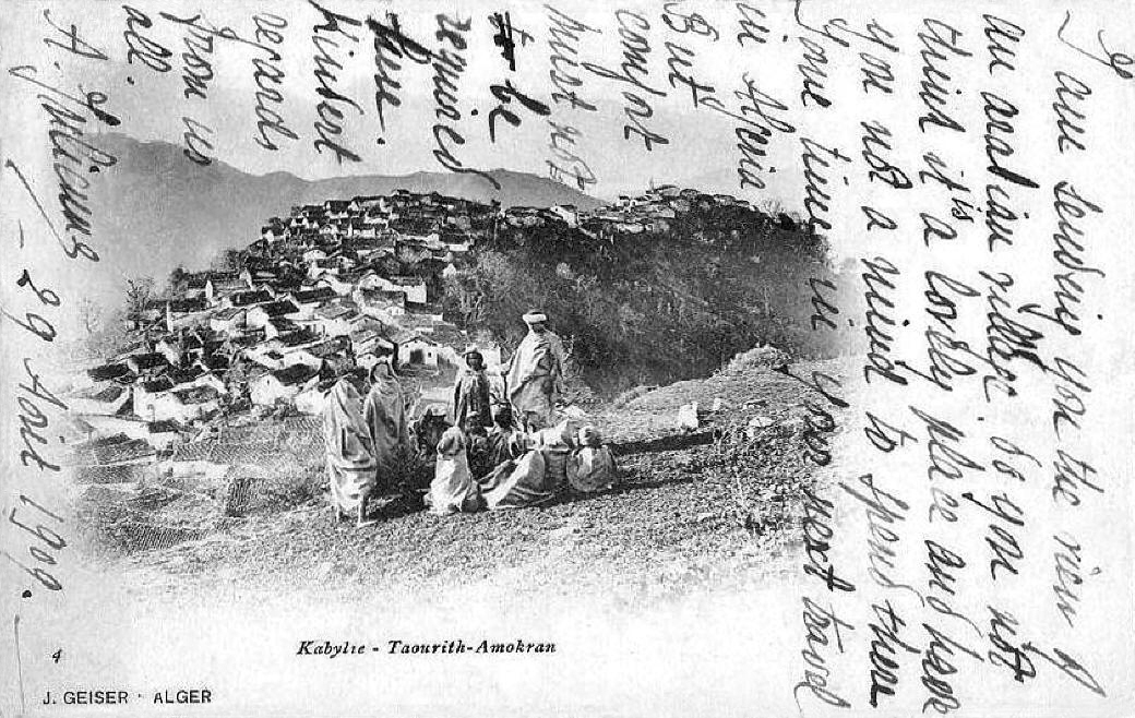 TAOURIRT MOKRANE, village de la commune de Larba Nath Irathen, anciennement Fort-National, prfecture de Tizi Ouzou